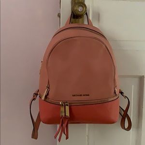 Michael Kota Pink/Coral Backpack